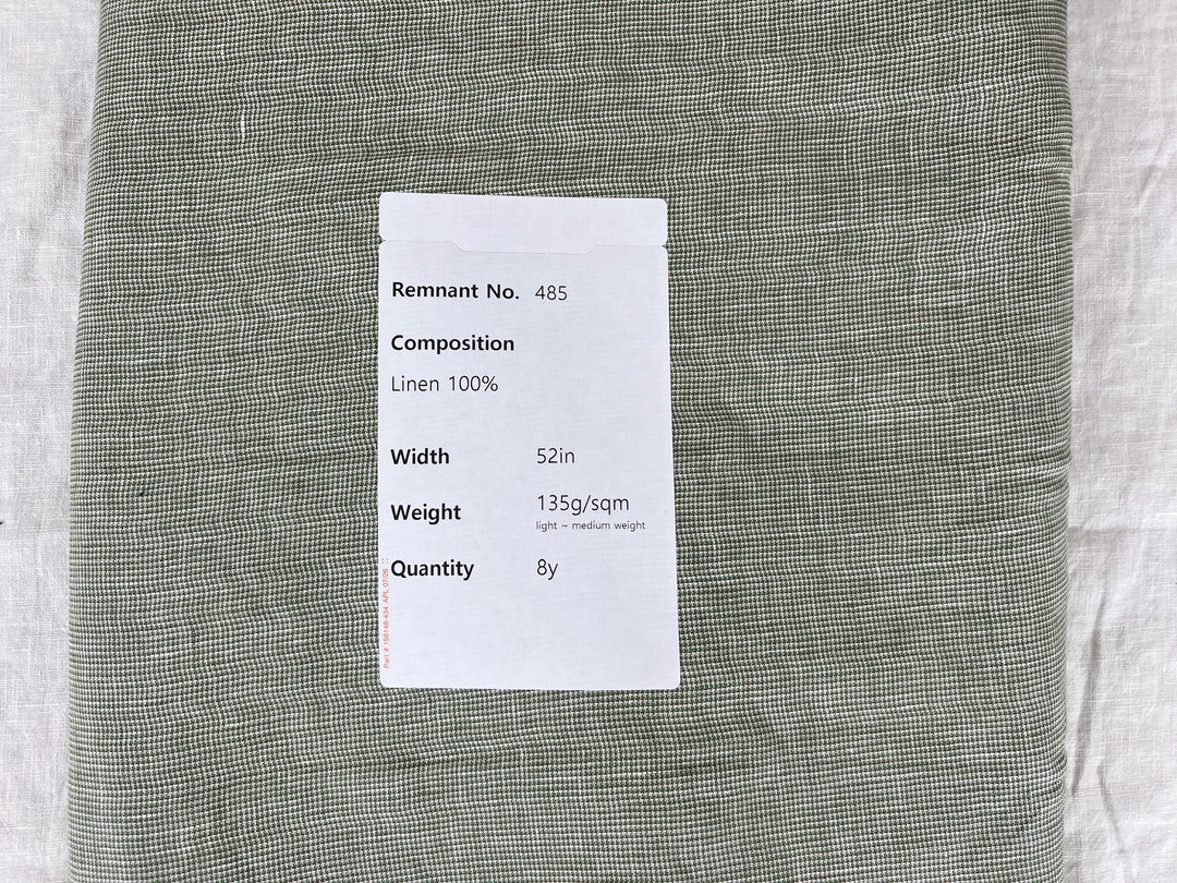 Remnant Fabric #485 - Linen 100% - 8y