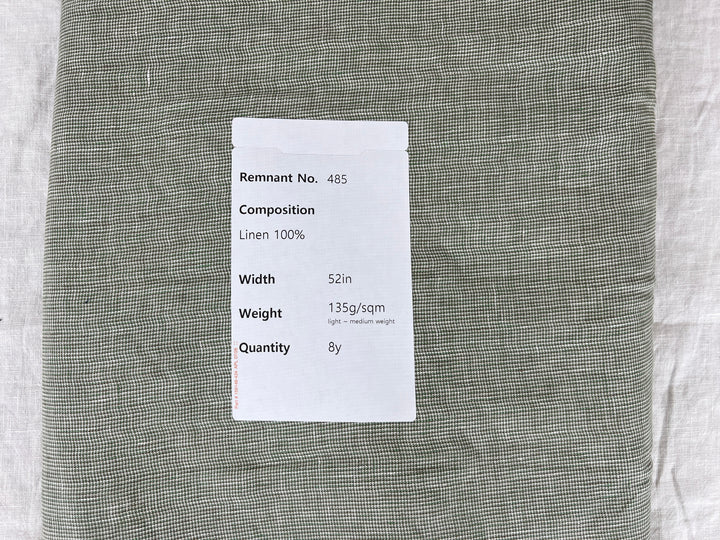 Remnant Fabric #485 - Linen 100% - 8y