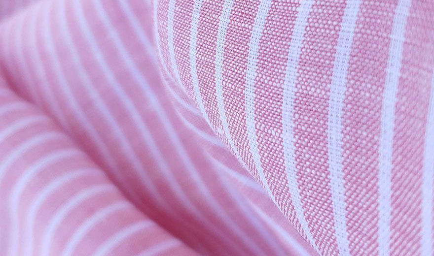 100% Linen Fabric Stripe Collections Light Weight (4708 6273 5997 4575 6258 6157) - The Linen Lab - Blue 6258