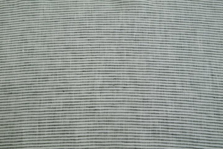 100% Linen Fabric Thin Stripe Collections Light Weight 4768 6939 6280 6279 - The Linen Lab - Grey 4768