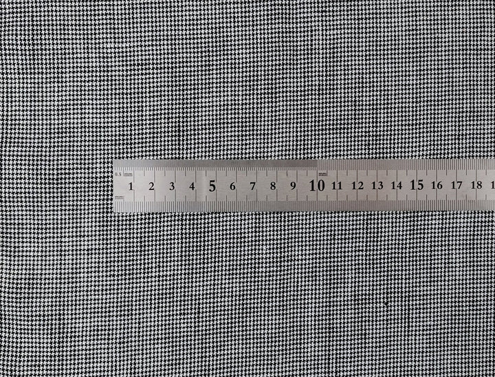 100% Linen, Medium Weight, Classic Black and White Mini Gingham Check 6825 - The Linen Lab - Gray(Dark)