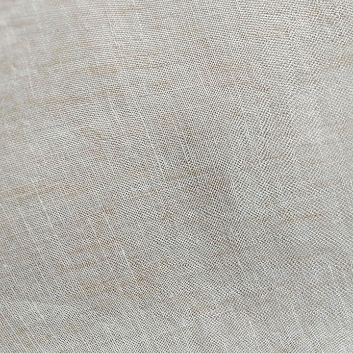 100% Linen Soft&Crisp Fabric 21s Vintage Chambray Beige(light) 7735