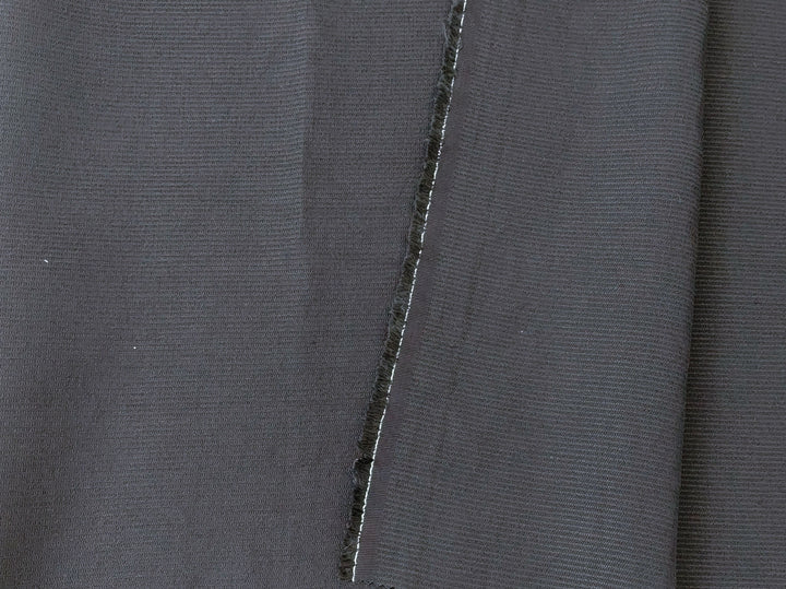 Navy Linen Rayon Nylon Blend Fabric - Medium Weight with Subtle Stripes 7900
