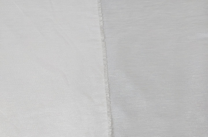 Elegant Linen Rayon Silver Lurex Fabric 2552