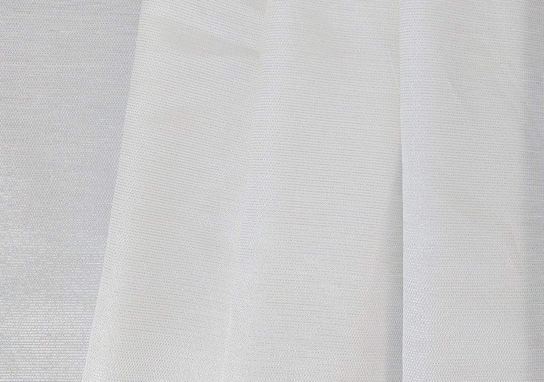 Elegant Linen Rayon Silver Lurex Fabric 2552
