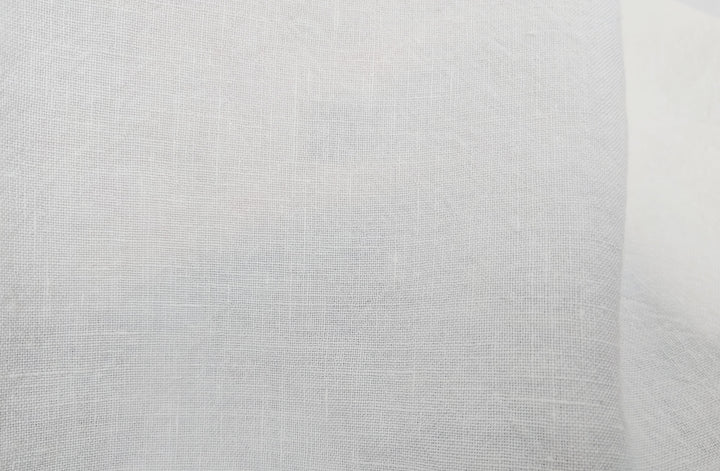 White Linen-Nylon Hi-Twist Fabric: Durable Elegance 7945