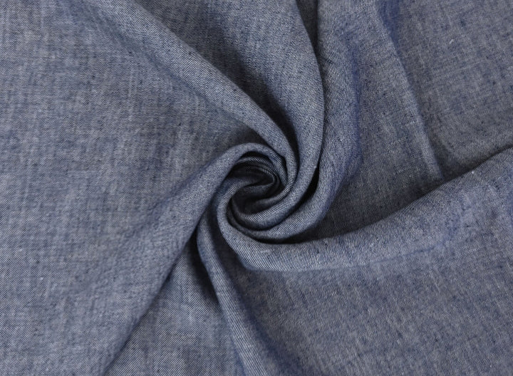 Linen-Nylon Twill Chambray Fabric – Enhanced Handfeel 7862 7266 7267