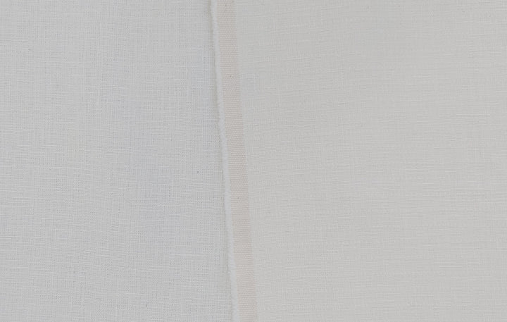 Heavyweight Double Face Linen Fabric - White, Soft Handfeel 4240