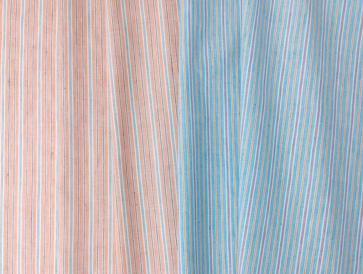 Lightweight Linen-Cotton Blend with Stripe Pattern 2766 2767