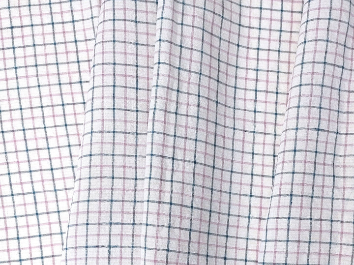 Ramie-Linen Harmony: Pre-Washed Softness in a Checked Design