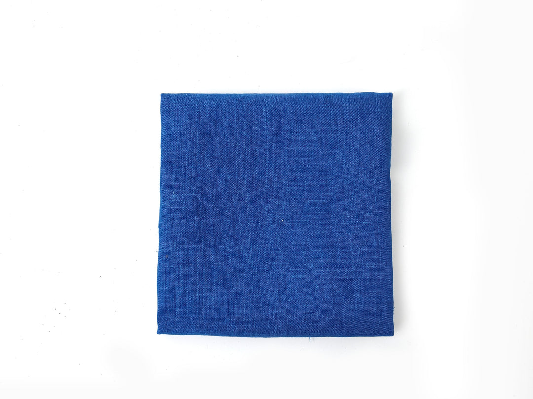 Delave Vintage Dyed 100% Linen Fabric – Medium to Heavyweight, Soft Finish Blue(dark) 6797