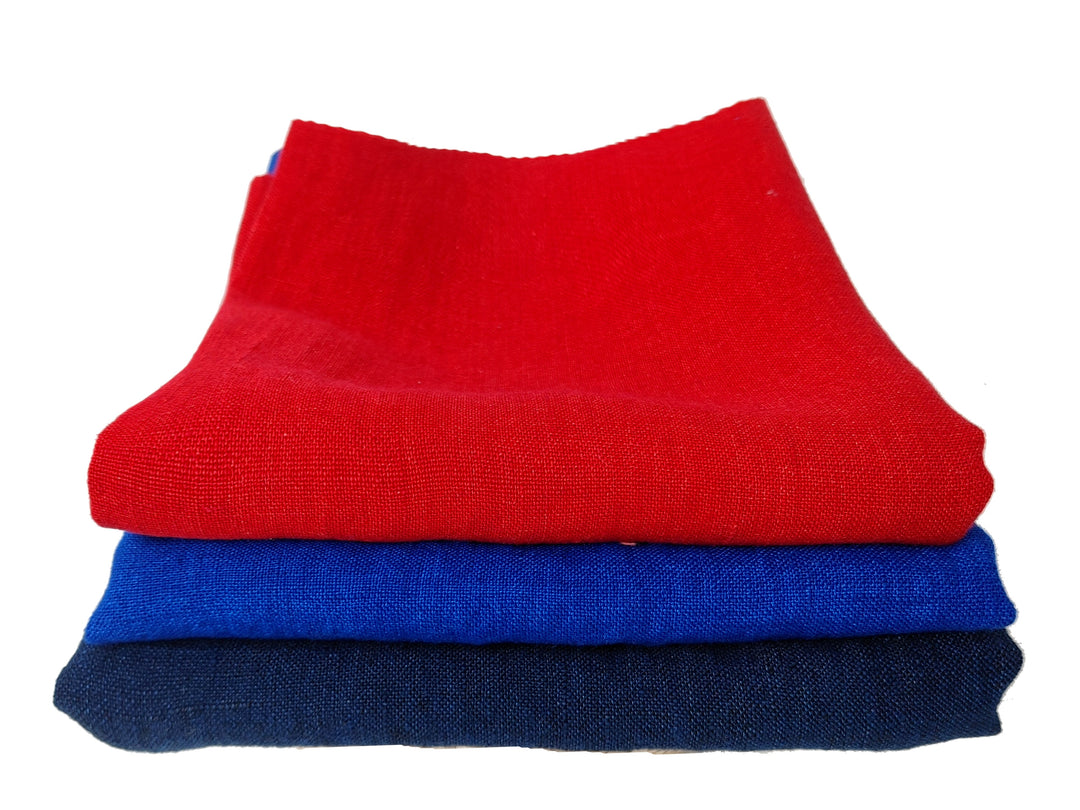 Delave Vintage Dyed 100% Linen Fabric – Medium to Heavyweight, Soft Finish Navy(dark) 7957