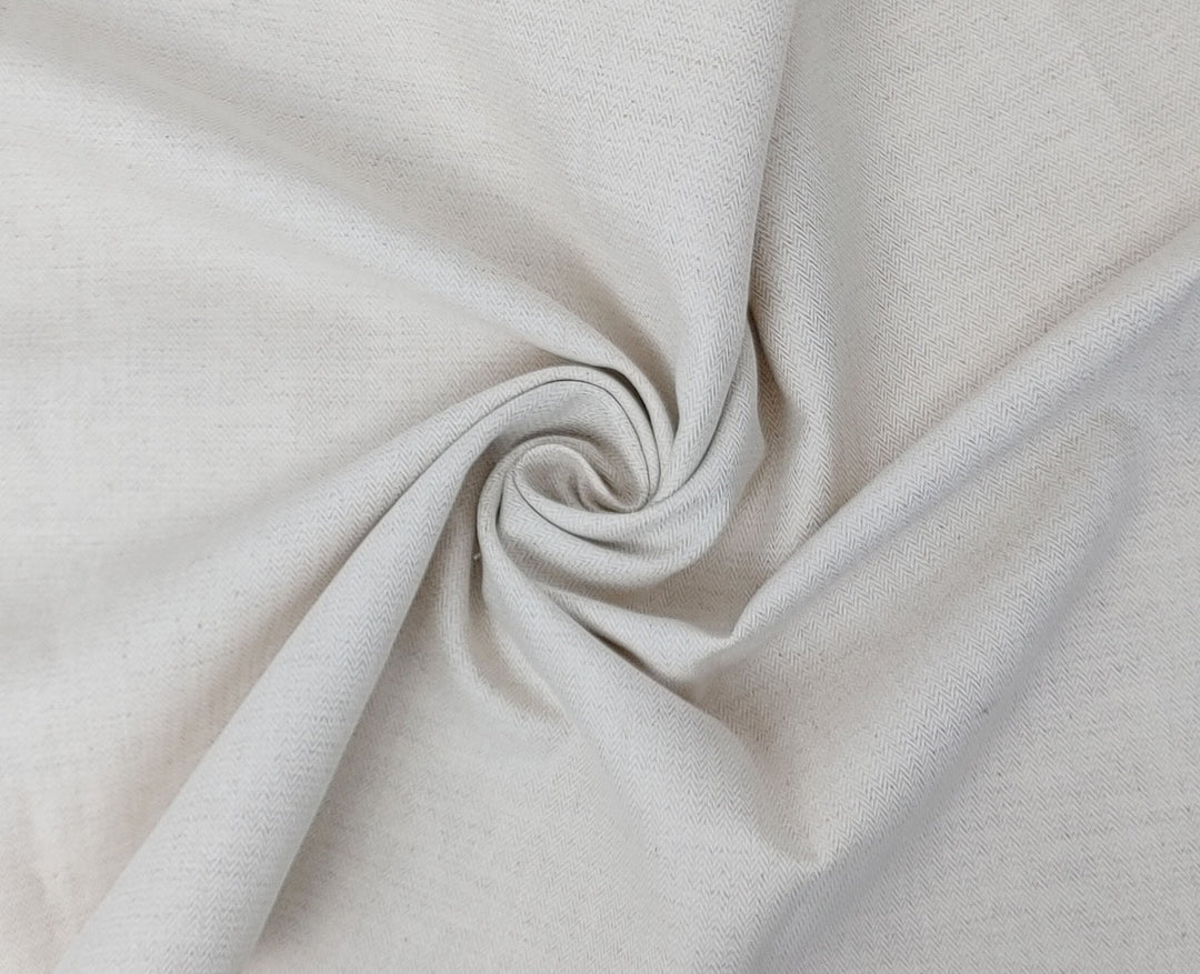 Natural Color Linen Cotton Herringbone Twill Fabric 2172