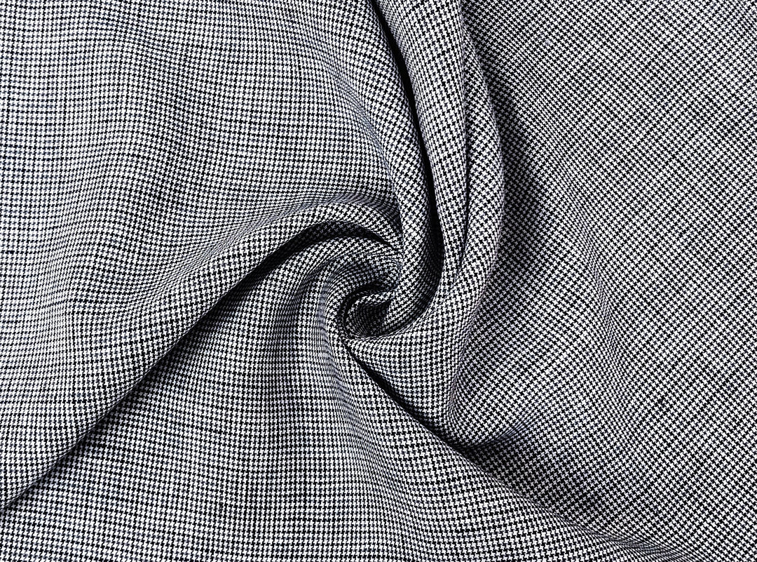 100% Linen Fabric – Fine 21s Yarn, Light & Soft Small Gingham Starcheck 6737 6748 7367