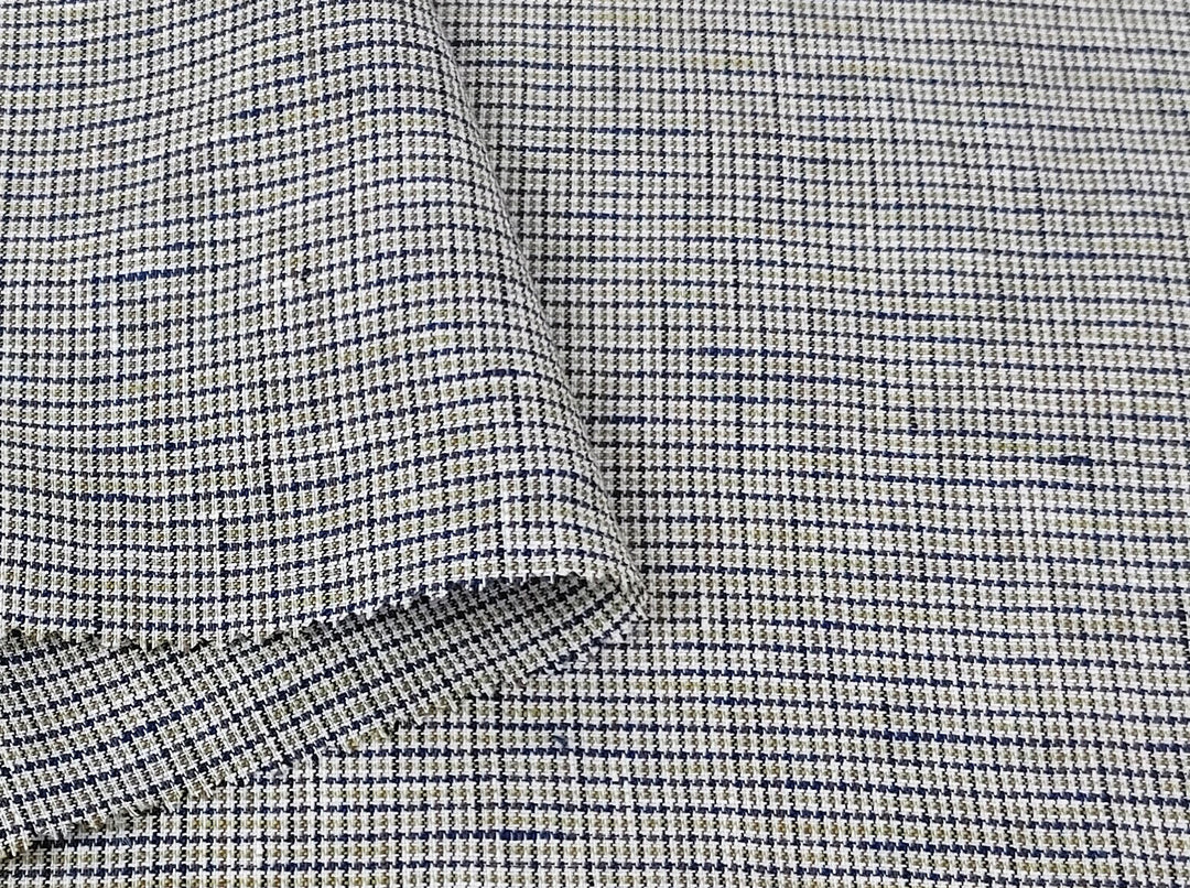 100% Linen Fabric – Fine 21s Yarn, Light & Soft Small Gingham Starcheck 6737 6748 7367