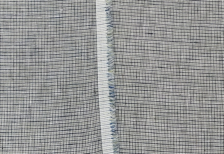 100% Linen Fabric – Fine 21s Yarn, Light & Soft Small Gingham Starcheck 6737 6748 7367
