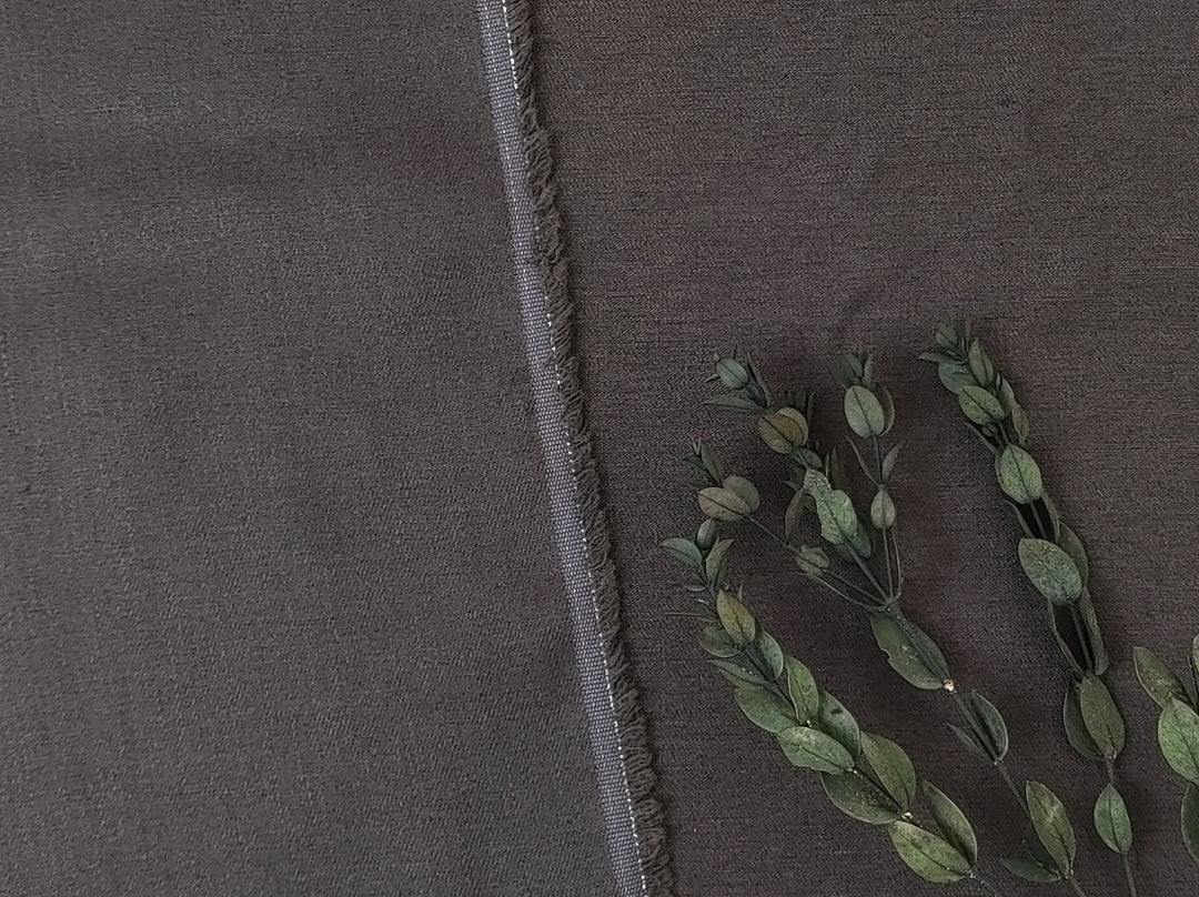 Wool Linen Blend Fabric – Twill Weave, Medium-Heavy  6676 6677