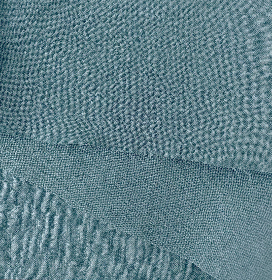 High Twisted Linen Fabric 14s Medium Weight Blue 6769