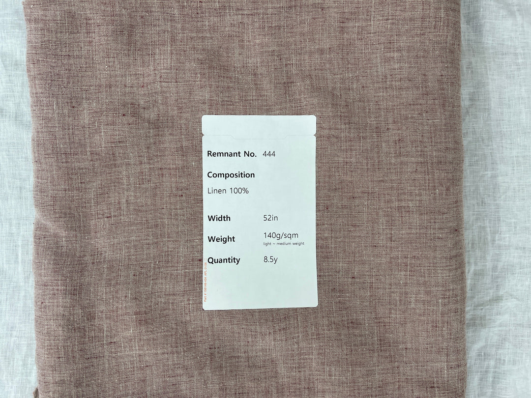 Remnant Fabric #444 - Linen 100%  - 8.5y