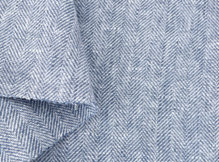 100% Linen Herringbone Twill Fabric Heavy Weight 7546 7547 7743 8152