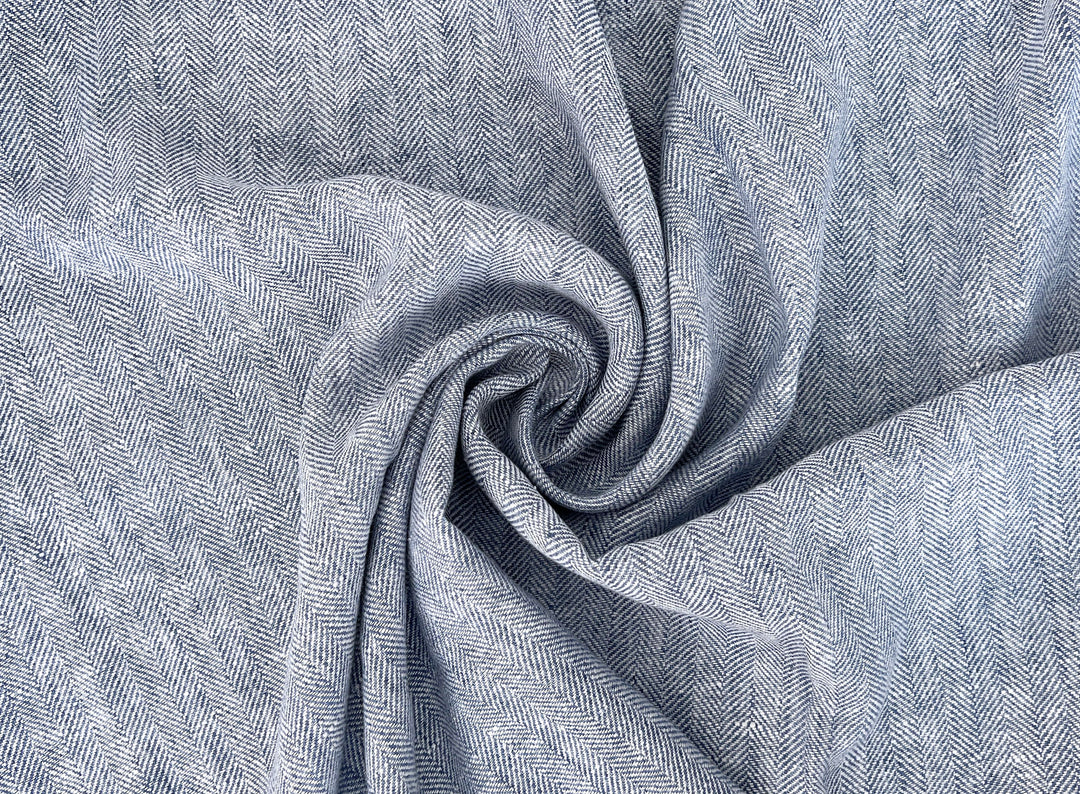 100% Linen Herringbone Twill Fabric Heavy Weight 7546 7547 7743 8152