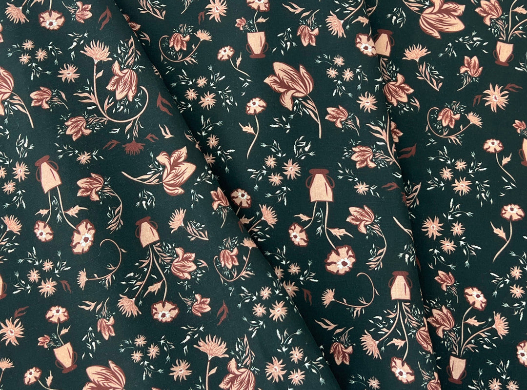 Mirrored Canvas – Linen Rayon Print Fabric, Design by Madeline, Madswick Studio, 8232 8233
