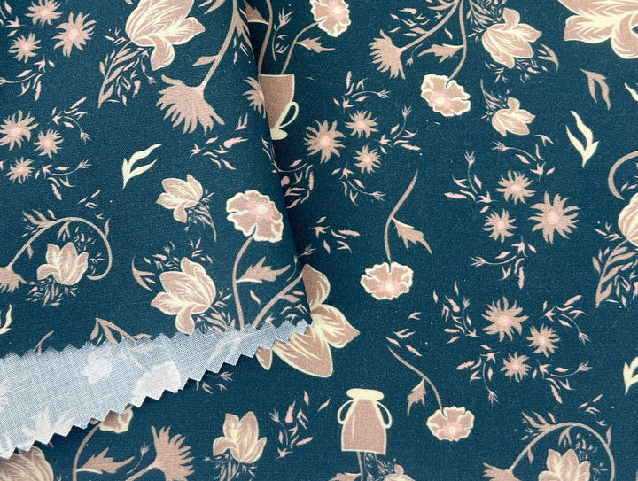 Mirrored Canvas – Linen Rayon Print Fabric, Design by Madeline, Madswick Studio, 8232 8233