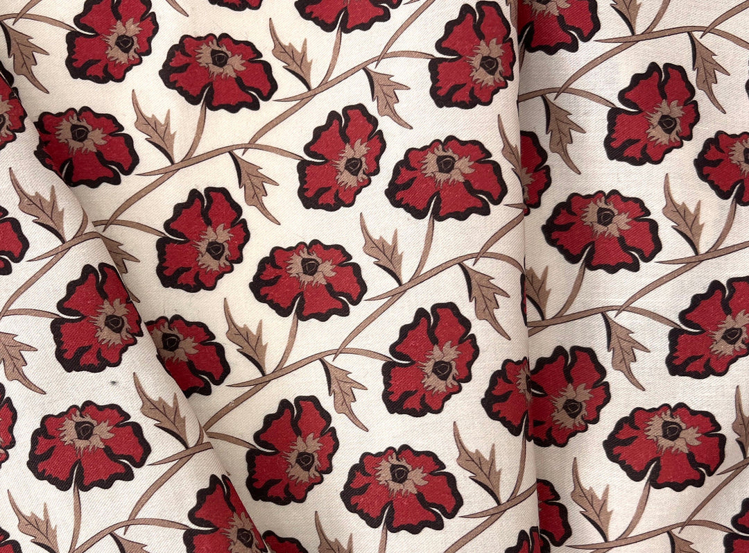 Drifting on the Vineyard – Ramie Cotton Satin Weave Fabric, Design by Madeline, Madswick Studio, 8229 8230 8231