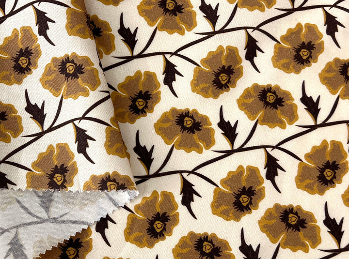 Drifting on the Vineyard – Ramie Cotton Satin Weave Fabric, Design by Madeline, Madswick Studio, 8229 8230 8231