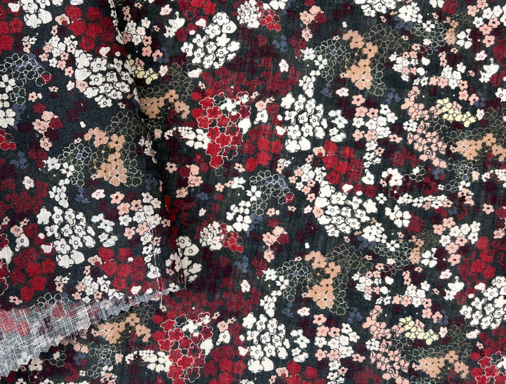 Flower Chaos – 100% Linen Fabric, Lightweight, Design by Madeline | Madswick Studio  8248