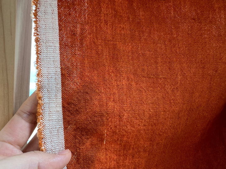 100% Linen Fabric – Two-Tone Heavyweight Twisted Yarn, Pre-Washed  8221 7351 7973 8089
