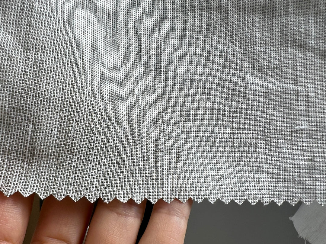 Linen Polyester Blend Fabric – Pre-Washed, Medium Weight, Slightly Crisp 3506