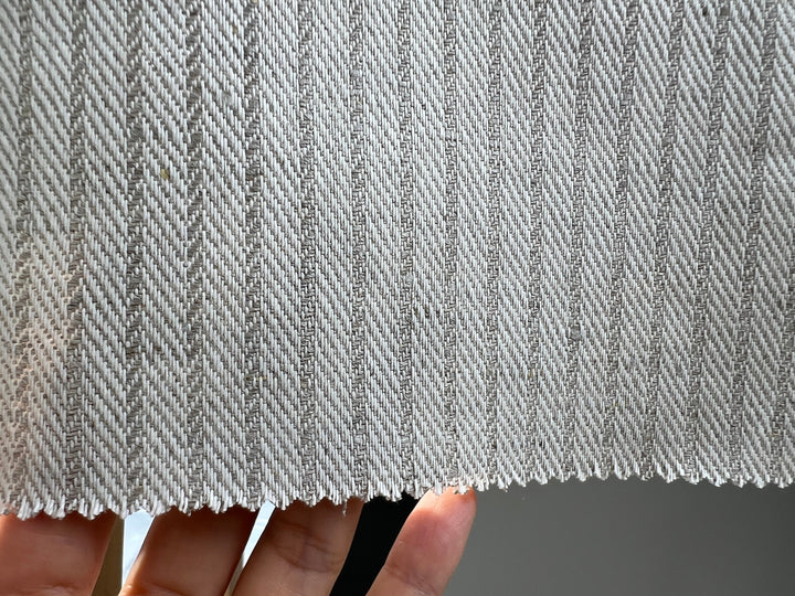 Linen Cotton Fabric – Dobby Herringbone Twill Weave, Medium Heavy Weight 1592