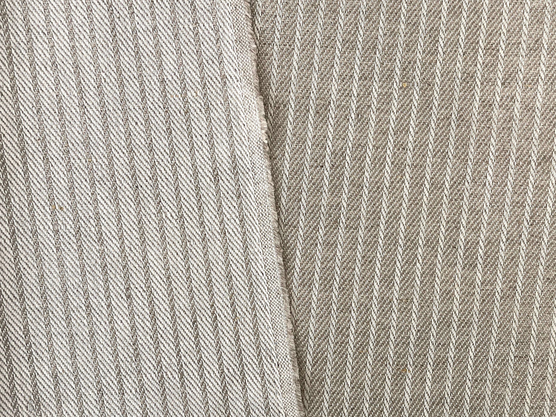 Linen Cotton Fabric – Dobby Herringbone Twill Weave, Medium Heavy Weight 1592