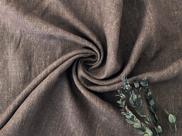 100% Linen Fabric – Two-Tone Heavyweight Twisted Yarn, Pre-Washed  8221 7351 7973 8089
