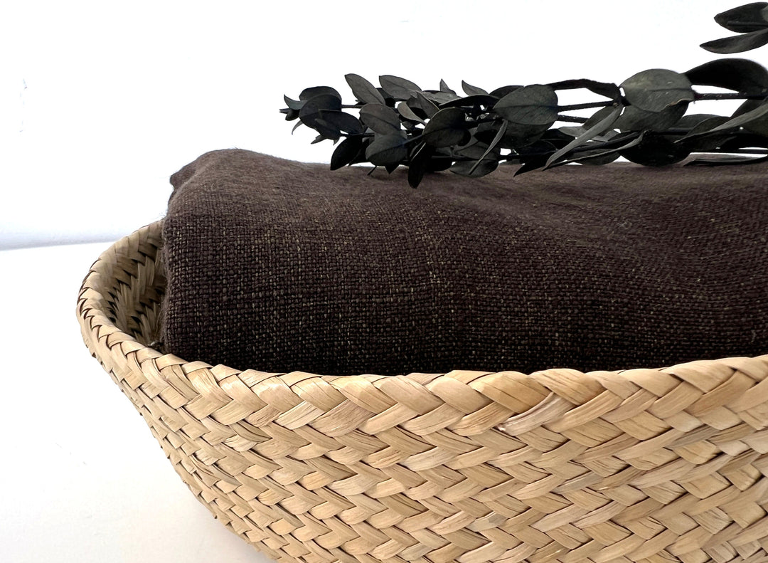 100% Linen Fabric – Two-Tone Heavyweight Twisted Yarn, Pre-Washed  8221 7351 7973 8089