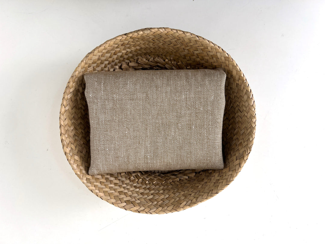 Linen Blend Herringbone Chambray Fabric with Stretch – Medium Weight 8013 8014 8200