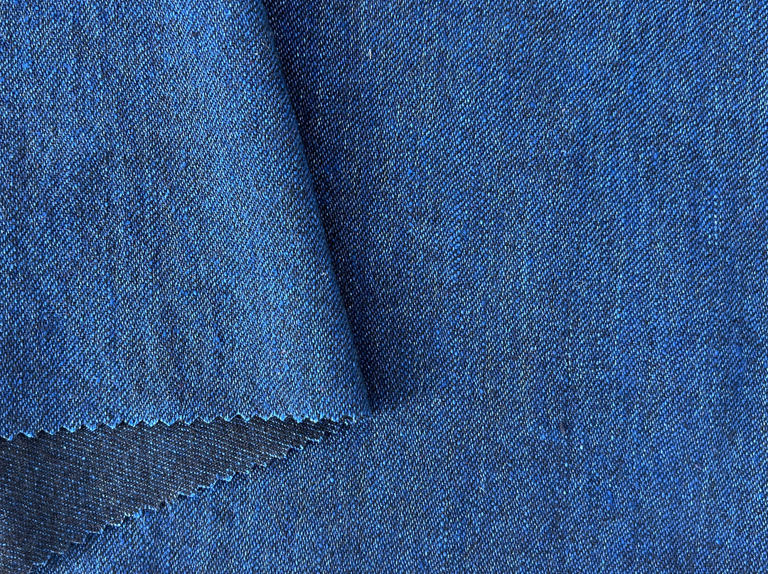 Wool Linen Blend Twill Fabric – Yarn Dyed, Medium to Heavy Weight 8181 8182