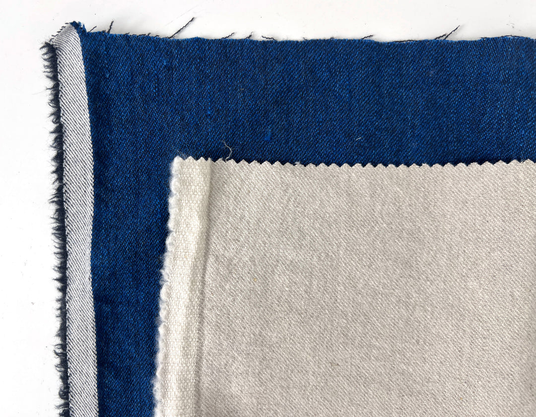 Wool Linen Blend Twill Fabric – Yarn Dyed, Medium to Heavy Weight 8181 8182