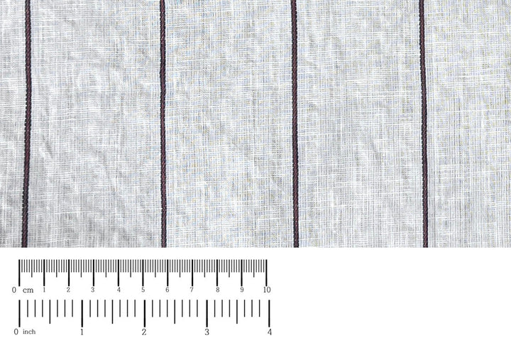 Linen Cotton Stripe Fabric – Subtle Seersucker Texture 6120