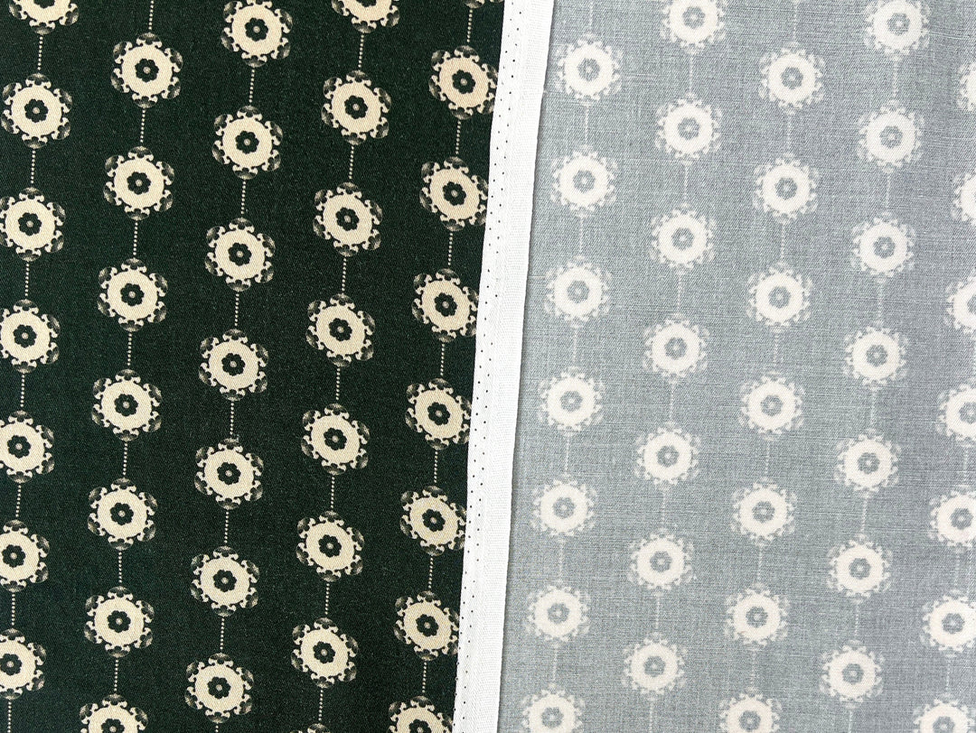 Medalians - Brass Collection - Wool Rayon Print Fabric, Design by Madeline, Madswick Studio 8370 8371 8372 8373 8374 8375