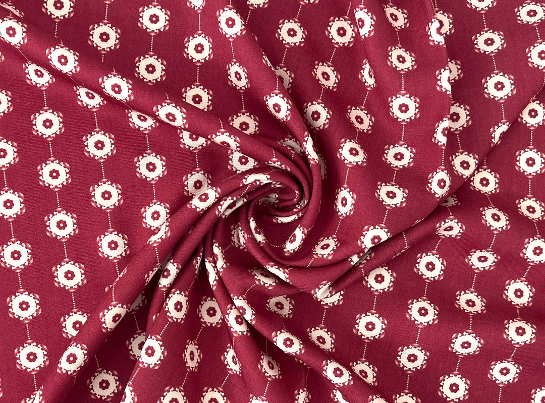 Medalians - Brass Collection - Wool Rayon Print Fabric, Design by Madeline, Madswick Studio 8370 8371 8372 8373 8374 8375