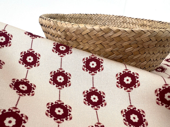 Medalians - Brass Collection - Wool Rayon Print Fabric, Design by Madeline, Madswick Studio 8370 8371 8372 8373 8374 8375