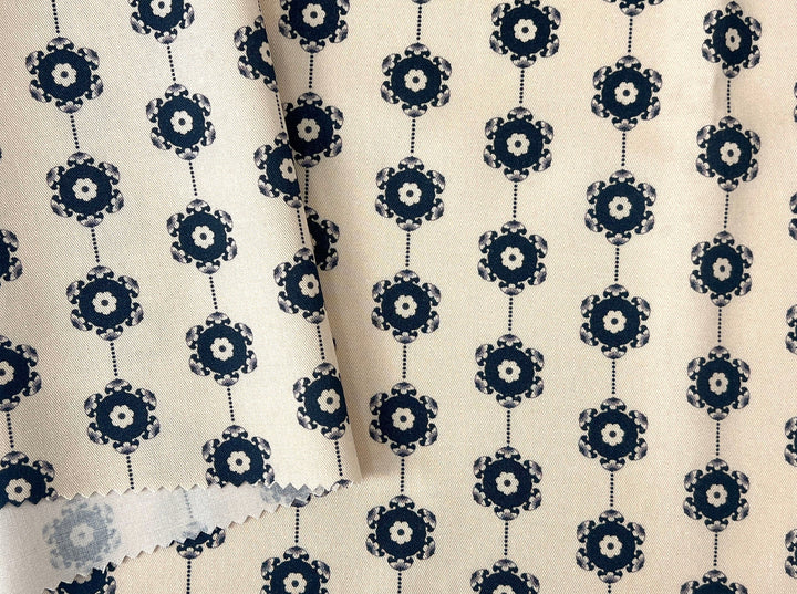 Medalians - Brass Collection - Wool Rayon Print Fabric, Design by Madeline, Madswick Studio 8370 8371 8372 8373 8374 8375