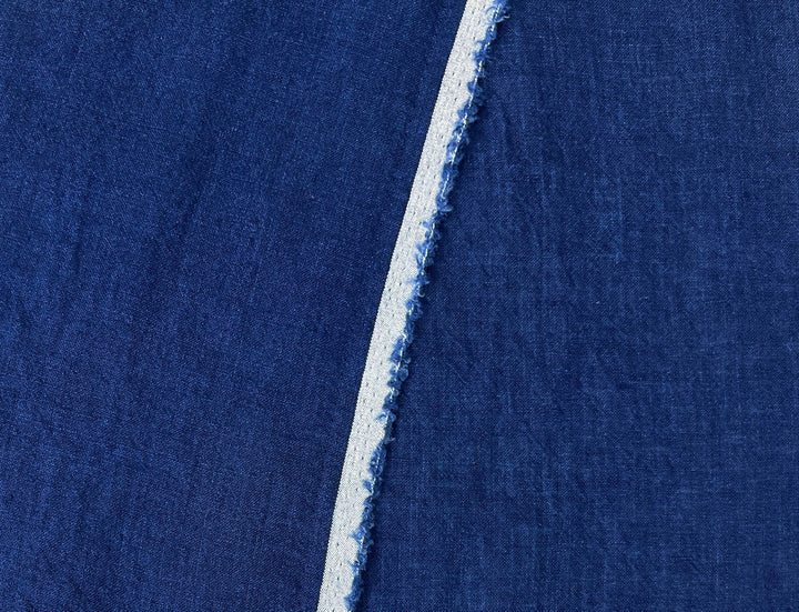 100% Linen Soft&Crisp Fabric 21s Vintage Navy(dark) 6183