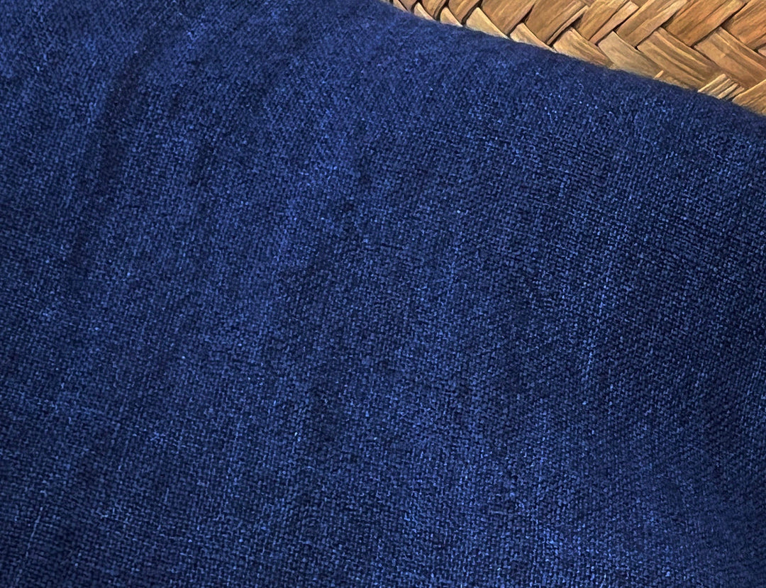 100% Linen Soft&Crisp Fabric 21s Vintage Navy(dark) 6183