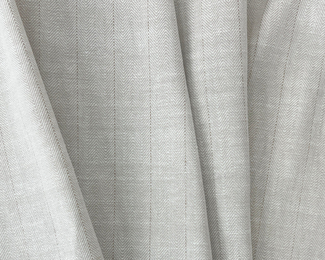 Two-Tone Herringbone Pinstripe | Linen Cotton Fabric 7303 7304