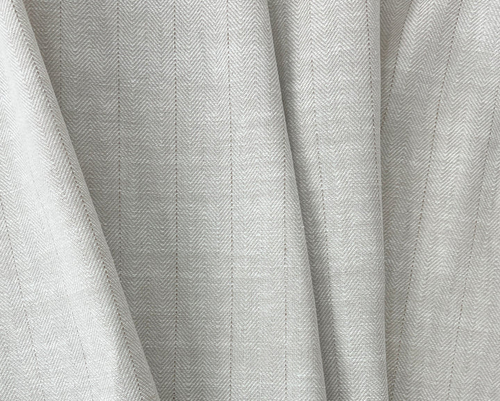Two-Tone Herringbone Pinstripe | Linen Cotton Fabric 7303 7304