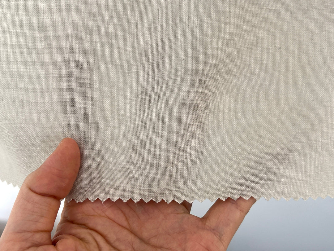 100% Linen Fabric – Sky Blue, Plain Weave, Light–Medium Weight 2551 3462