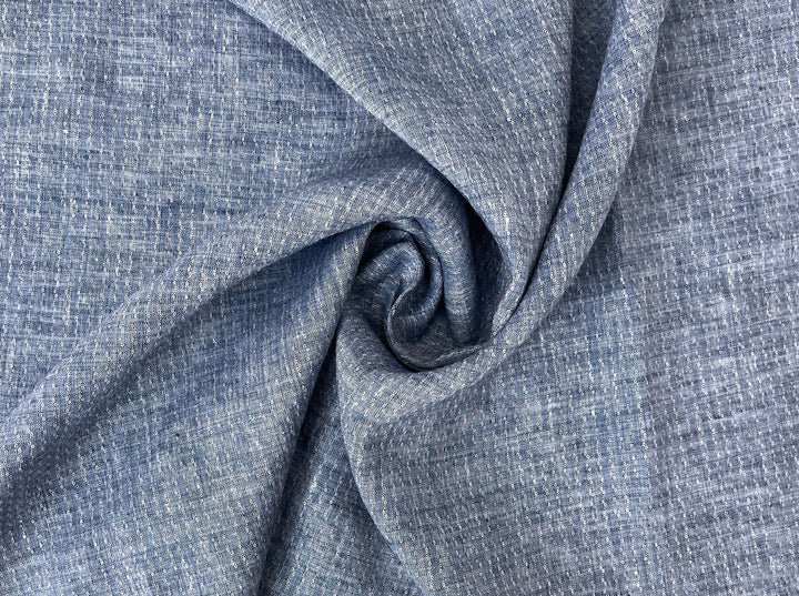 Artisan Micro-Pattern Jacquard | 100% Linen Fabric 4358 4360